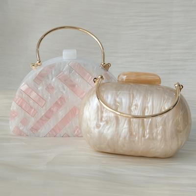 Neue trendige Handtasche Mode Frauen Tasche Boutique Acryl Luxus Party Abend Tasche Frau süße Hochzeit Box Vintage Clutch Einkaufstasche