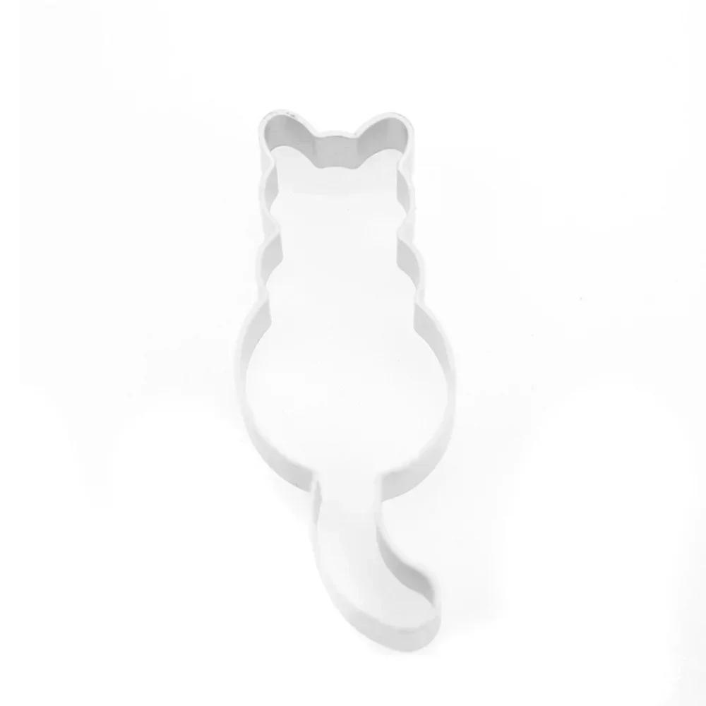 10pcs/1pc Cat Shaped Aluminium Baking Cake Mould Cookies Cutter Mold Sugarcraft cookie cutter  baking