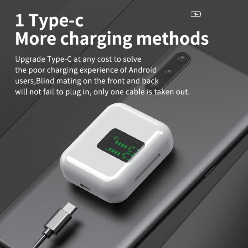 Kopfhörer L12 TWS Bluetooth-kompatibel 5.0 Drahtlos Wasserdicht In-Ear Smart Touch Kopfhörer