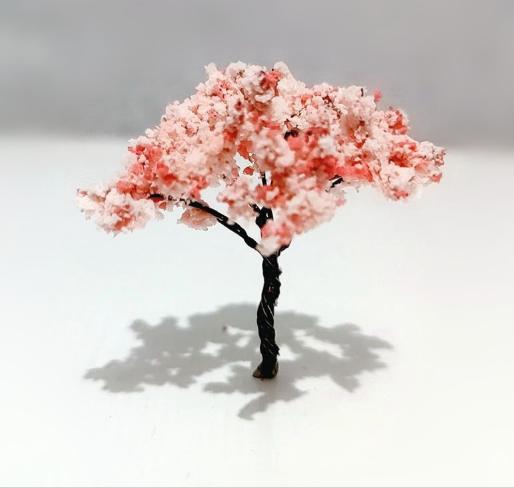 Симуляция Дерева Миниатюрная Модель DIY Украшение Маленькое украшение One Size розовый