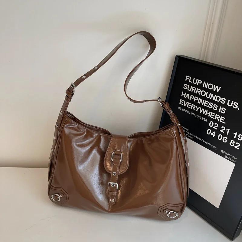 Módní jasné jednobarevné ramenní půlměsíční zipové populární vysoce kvalitní luxusní crossbody tašky