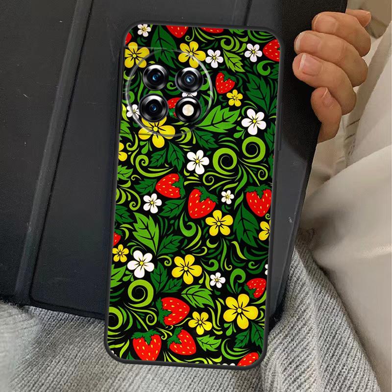 Khokhloma Russian Pattern Flower Case For OnePlus 15 13T 13 12 11 13R 12R 10R 10T 8T OnePlus Nord 5 CE 3 4 Lite N20 N30 Cover