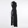 Y2K Spring/Summer Spicy Girl Sexy High Split Strap Dress for Women