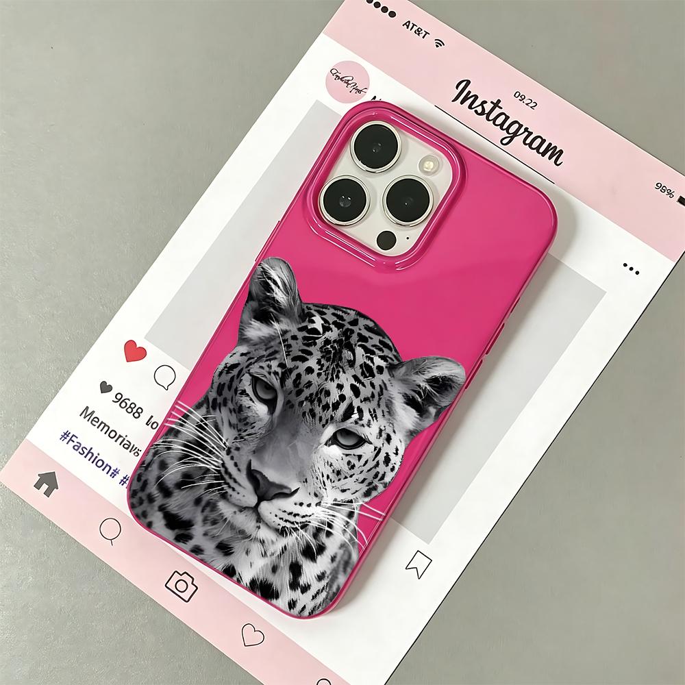 Cheetah Phone Case For Iphone 16 Pro Max 17 15 14 Plus 13 12 11 17Air Phone Cover Smooth Funda Coque