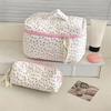 Strawberry Pattern Makeup Organizer Cotton Travel Makeup Pouch  Cosmetics Storage