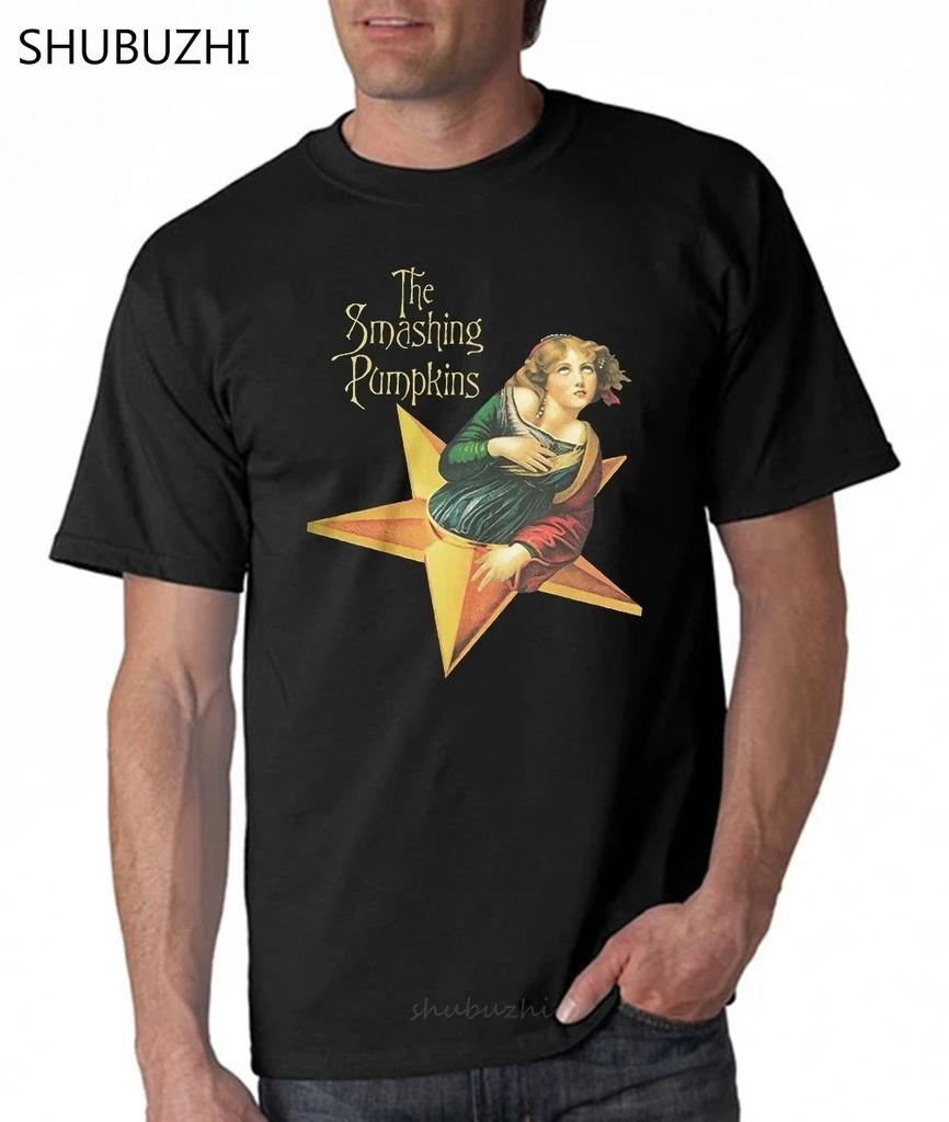 2024 Koszulka The Smashing Pumpkins Premium Bawełna Koszulka Rockowa Bawełniana Koszulka Męska Letnia Moda Oversize Nadruk T-shirt