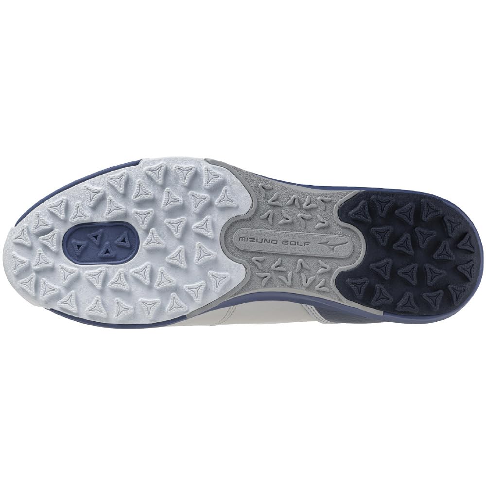 Mizuno Nexlite Energy Boa Golf Shoes, Lightweight, Wide Grip, Waterproof, Gray x Light Navy, Size 29.0 cm, 4E