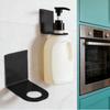 Wall Shampoo Stainless Steel Bathroom Supply Shower Bottle Holder Portable Soap Rack Silver Wall Mount Gel Holder