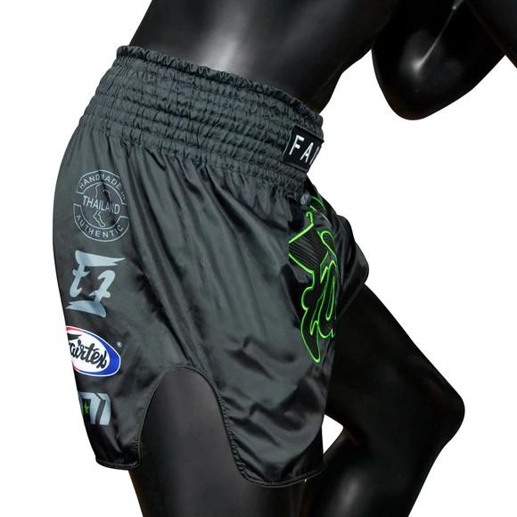 Fairtex Muay Thai Racingshorts BS1924 Svart/Grön M