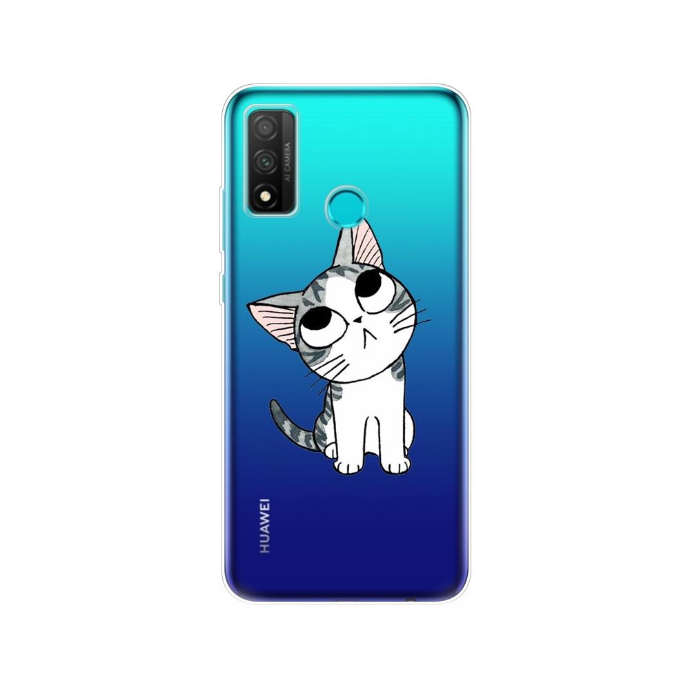 Für Huawei P smart 2020 Hülle Weiche Tpu Silikon Rückseite Handyhülle Auf PSmart 2020 POT-LX1A 6.21" Capa Bumper Schutz Coque Funda