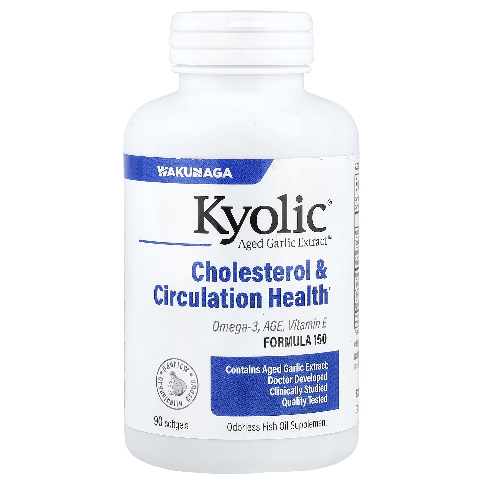 

Aged Garlic Extract™, Cholesterol and Blood Circulation Health, 90 Softgels