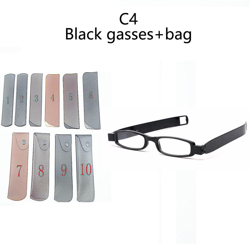 360 Rotary Magnet Portable Folding Magnetic Therapy Activated Presbyopic Glasses Hd Resin Men And Women Reading Plastic Eyewear