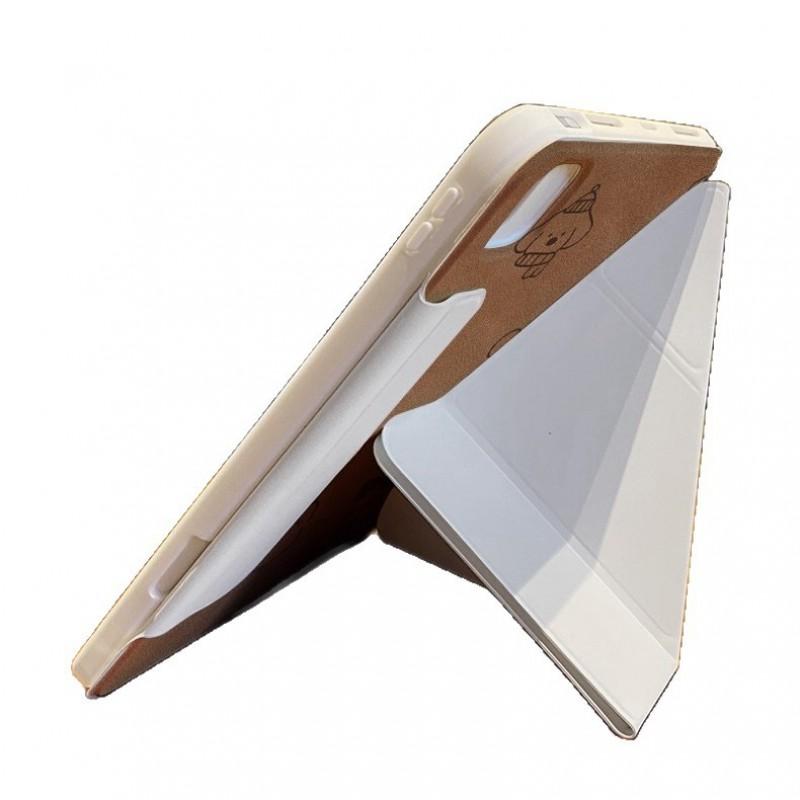Magnetic Detachable IPad Case With Grid Line Dog Design Mini 7 Air 6 10th Gen TPUPC Shockproof Stand Cover