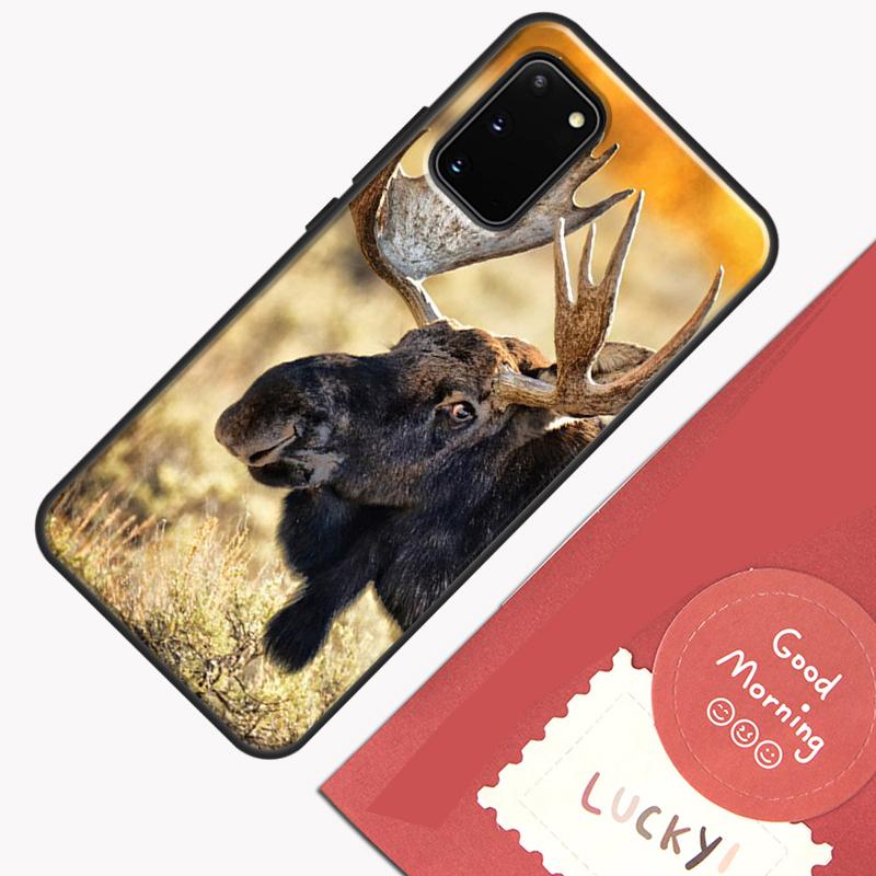 Stag Bull Moose Reindeer Deer Phone Case For Samsung Galaxy S26 S25 S24 S20 S21 S22 S23 Ultra S10 Plus S25 FE Cover Shell