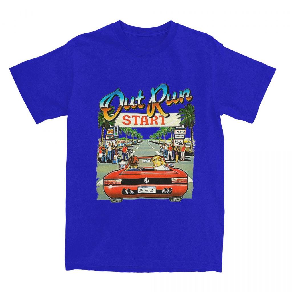 Herren Damen Out Run Videospiel Shirt Bekleidung Lustig 100% Baumwolle 80er Gaming T-Shirt Top Tee Kleidung Neuankömmling