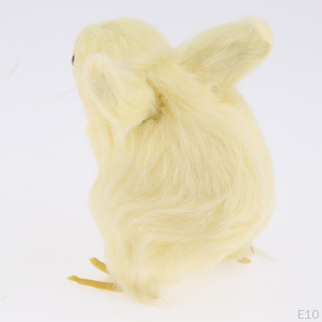 Chick Plush Animal Sound Figurine Chicken Decor Kid Teaching Toy