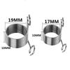 2PCS Ring Type Knitting Tools Finger Wear Thimble Yarn Spring Guides Stainless Steel Needle Thimble Sewing Accessories