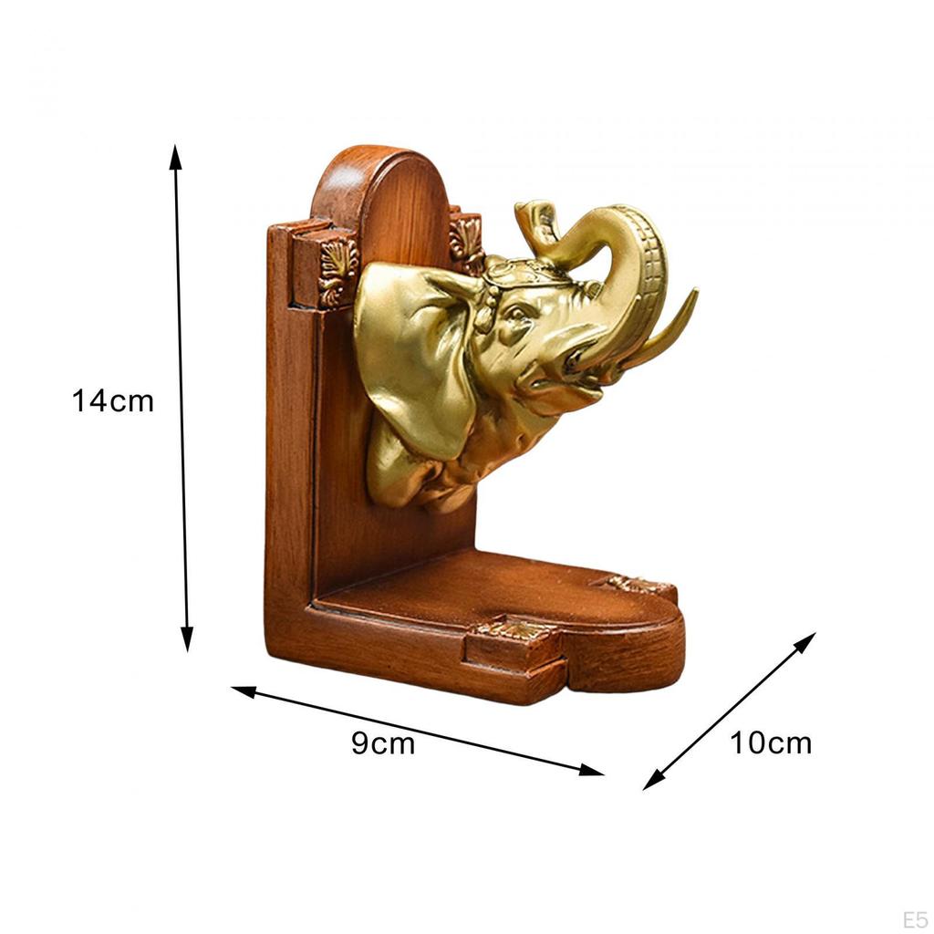 Decorative Bookends Book Stopper Non Skid Bookrack Home Decor Resin Ends Support for