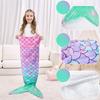 Mermaid Sleeping Bag Universal Soft Mermaid Tail Blanket Beautiful Cozy Rainbow Mermaid Blanket Children's Anti Kick Sleeping Bag