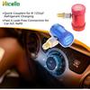 Adapter Refrigerant Quick Couplers 1/4" Male Port High/Low Side  Adapter Manual Couplers Car Air Tool Set A/C Refrigerants Manifold Gauge Hose Air Con