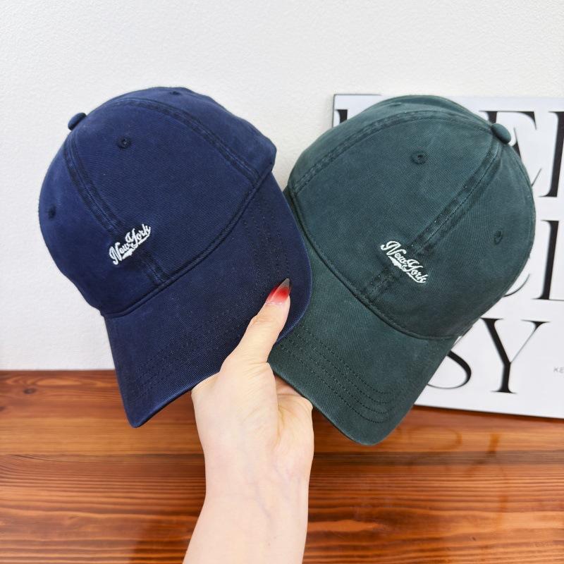 New soft top letter embroidery versatile baseball cap children spring and summer outdoor shading show face small cap men