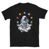 Cosmic Solar System Astronaut Meditation TShirt Space Planets Yoga Zen Graphic T Shirts Women Unisex Casual Cotton Shortsleev
