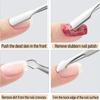 Xiaomi 6pcs Nail Cleaning Cuticle Steel Pusher Manicure Tools Home Care Tools Cuticle Removal Cleaning Nail Gap Dirt Gel Polish Removal