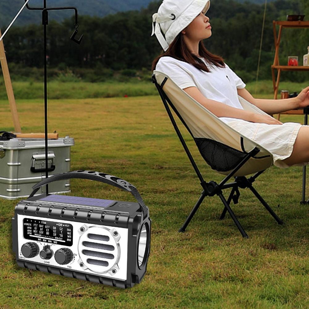 Emergency Hand Crank Radio 20000mAh Solar Powered Radio Portable Weather Radio Solar Radio for Outdoor Camping and Emergency