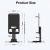 Stojan na stolní mobilní telefon pro IPhone IPad Motorola Samsung Nastavitelný stolní držák na tablet Univerzální stolní stojan na mobilní telefon