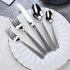 304 Stainless Steel Hemp Rope Hotel Cutlery Set Luxury Silver Tablware for Dinner Wedding Golden Kitchen Cooking Spoons Forks