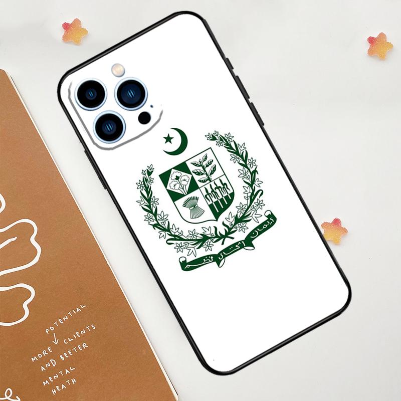 Pakistan Paspoort Vlag Telefoonhoesje Voor iPhone 15 16 14 13 12 11 Pro Max Mini Plus XS X XR Achterkant
