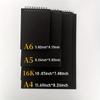 Black Artist Sketchbook-Art Paper Drawing Pad,Perfect for Sketching and Drawing,Sketching Tools,Spiral Bound,Thick Paper Pages