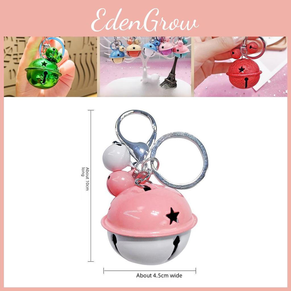 Stylish Korean Creative Metal Car Bell Keychain For Women Multiple Colors