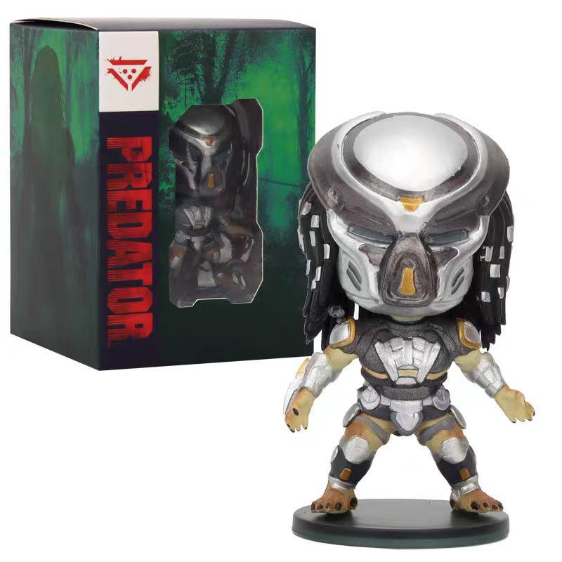

1pcs Predator Concrete Jungle Action Figure SCARFACE Clan Leader Warrior Elder Chief Predator Collectable Playthings Horror Gifts чорний