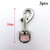3pcs Rotating Snap Hook Zinc Alloy Belt Keychain Pet Leash Hook  Luggage Hardware Accessories