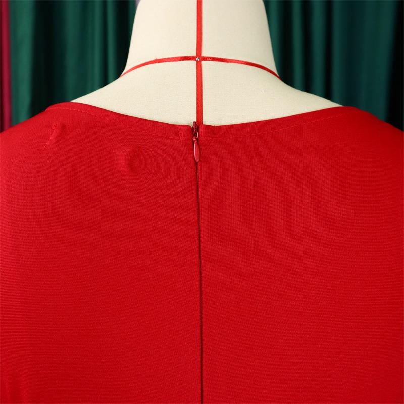 Women's Autumn New Fashion Temperament Elegant Bag Buttock Dress