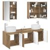 Bathroom Cabinet Set 5 pcs Artisan Oak Wood Based Material