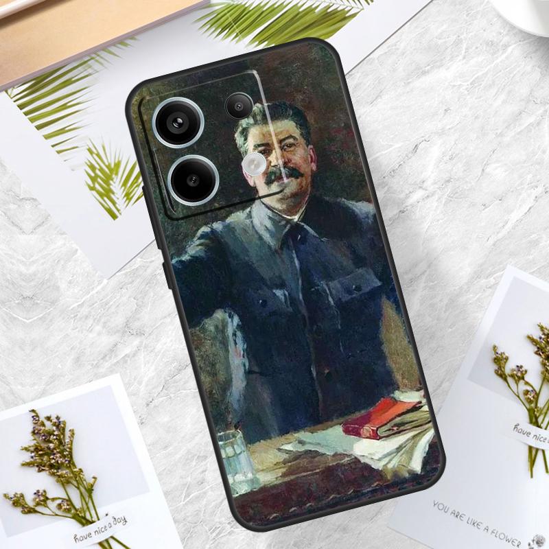 Russian Commander Stalin Case For Xiaomi Redmi Note 13 14 Pro 12 11 10 15 Pro Plus Redmi 15 10C 12C 13C 14C 15C Cover