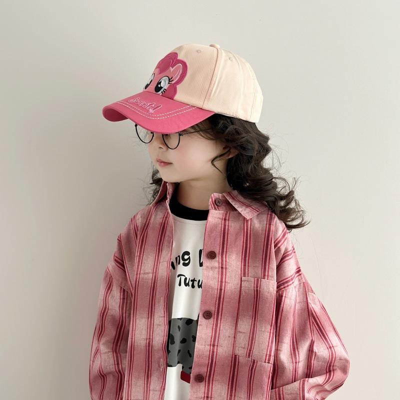 Children's Baseball Cap Girl Spring and Autumn Cute Biqi Soft Girl Sun Protection Baseball Hat Kid
