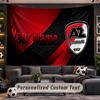 Wall Hanging Tapestry Custom NameAZ Alkmaar Pattern Personalized Printed Fabric Wall Decor
