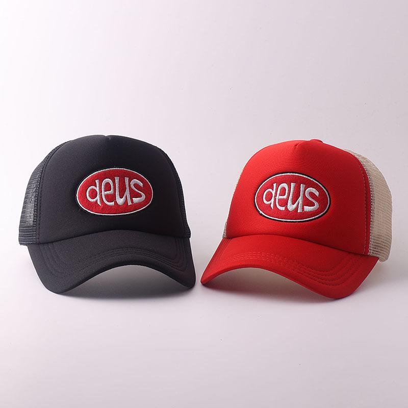 New printed baseball cap European and American outdoor breathable truck driver mesh cap