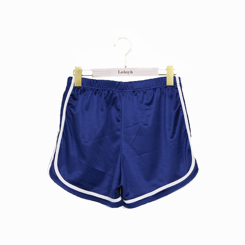 2024 Summer Women's European & American Style High Waist Elastic Sports Shorts
