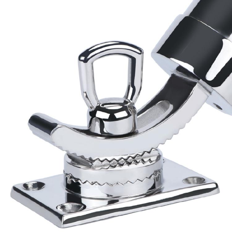 Adjustable Marine Boat Stainless Steel Deck Mount Yacht Fishing Rod Tube Support