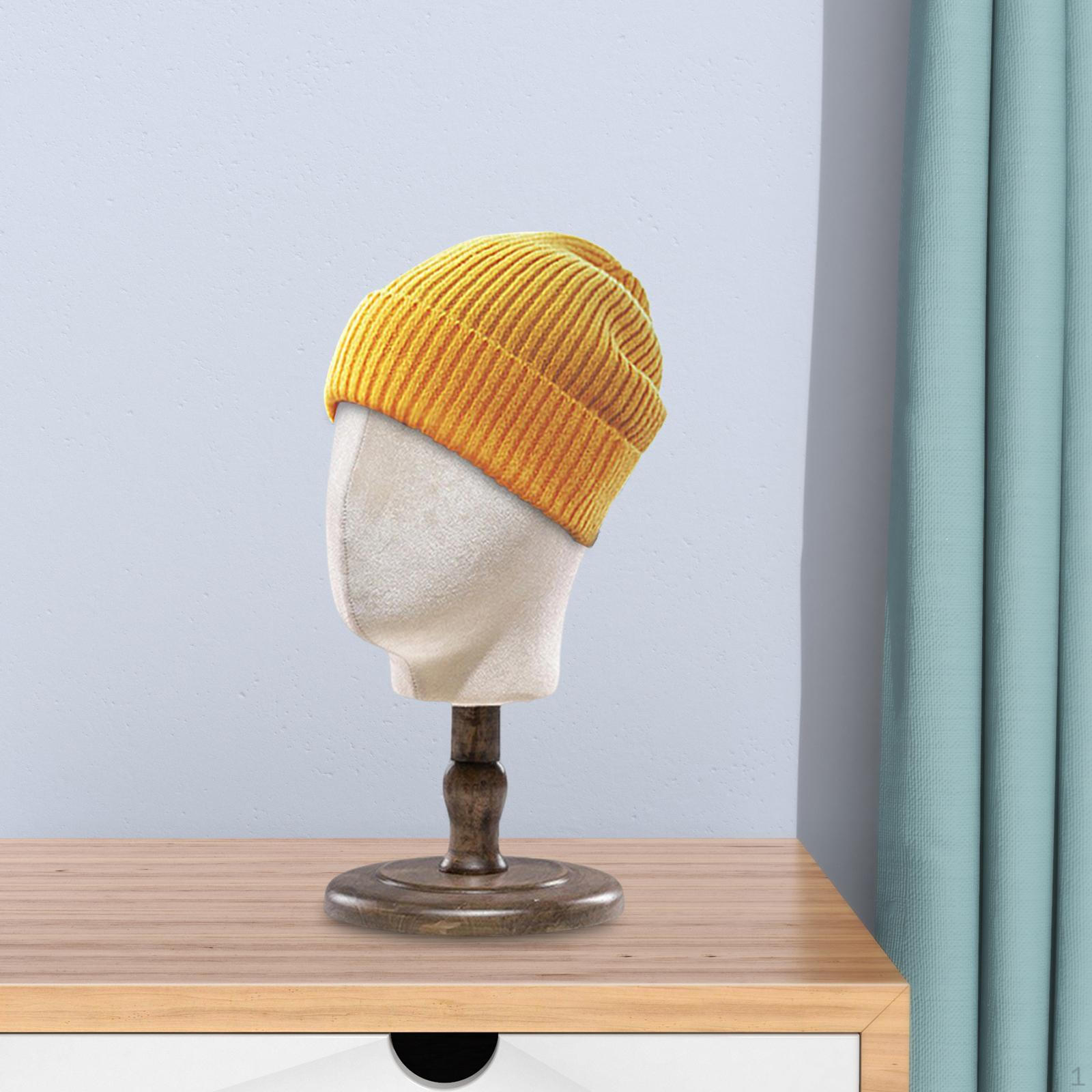 

Модель головы манекена, стойка для хранения шапок, с основанием, универсальная подставка для шляп, подставка для парика и шарфа,