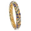 Retro Floral Pearl Enamel Multi-color Oil Drip Bracelet