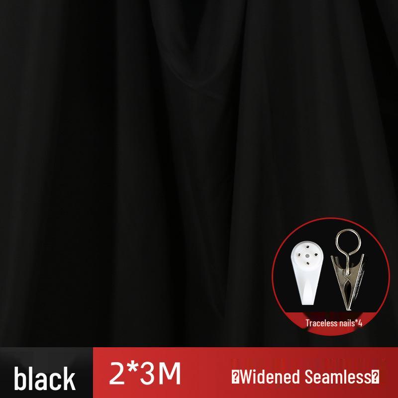 2x3 Meter Photography Background Stand with Black Light-Absorbing Cloth, Studio Props, and White Cloth for Shooting