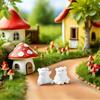 LEDMOMO Polar Bear Miniature 10-Piece Set (5 Designs) - Polar Bear Figurines, Animal Figurines, Resin, for Terrariums, Moss, Succulents, Bonsai,