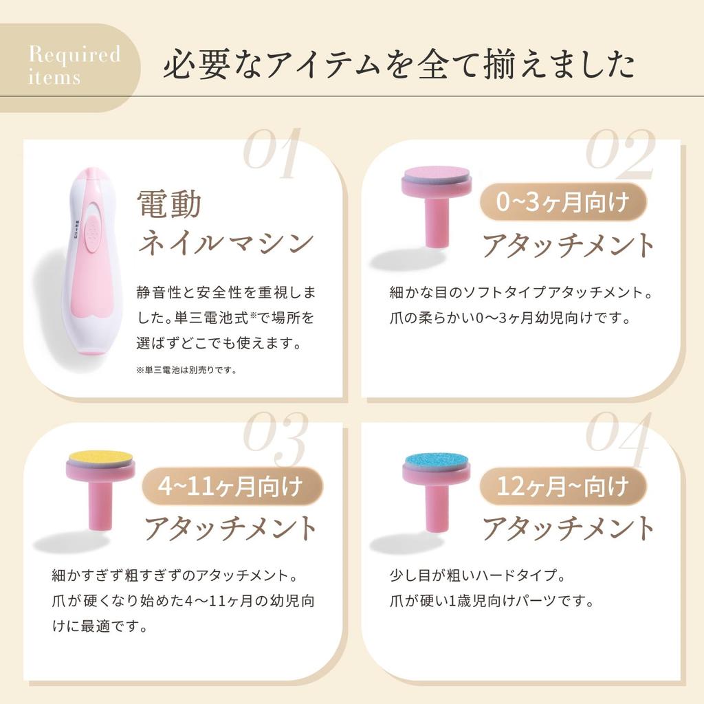 in anan and Recommended by Baby Electric Nail File and Electric Nail Clipper for Babies [Featured Experts] Scraper, (Pink)