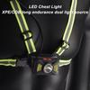 D5 Outdoor Night Running Chest Head Lights Dual Light Sources Cycling Sport Lighting Head Lamp Torch for Walking Jogging Camping