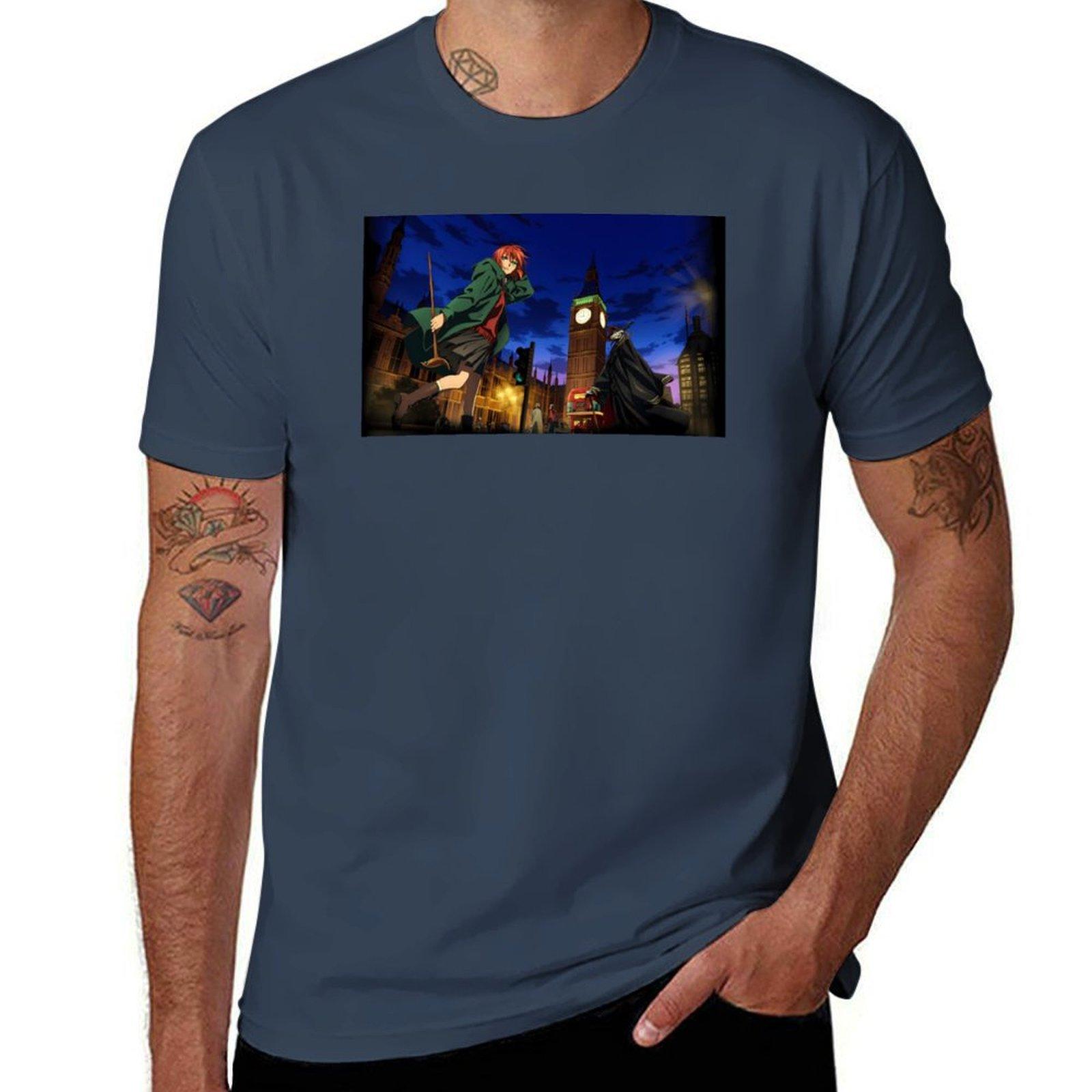 The Ancient Magus Bride London Tshirt Soft Cotton Print Tshirt S
